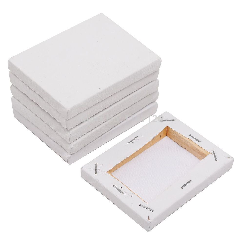 12pcs Mini Stretched Artists Canvas Small Art Board Acrylic Oil