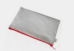 11*20cm Pure white cotton canvas cosmetic Bags DIY women blank plain zipper makeup bag phone clutch bag keychain bag SL6091