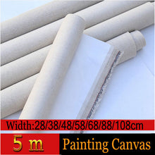 5m Linen Blend Primed Blank Canvas For artist Painting Coarse-grained Oil Painting Canvas Linen Oil Painting Canvas