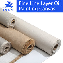 BGLN 5m Linen Blend Primed Blank Canvas For Painting High Quality Layer Oil Painting Canvas 5m One Roll ,28/38/48/58 Width