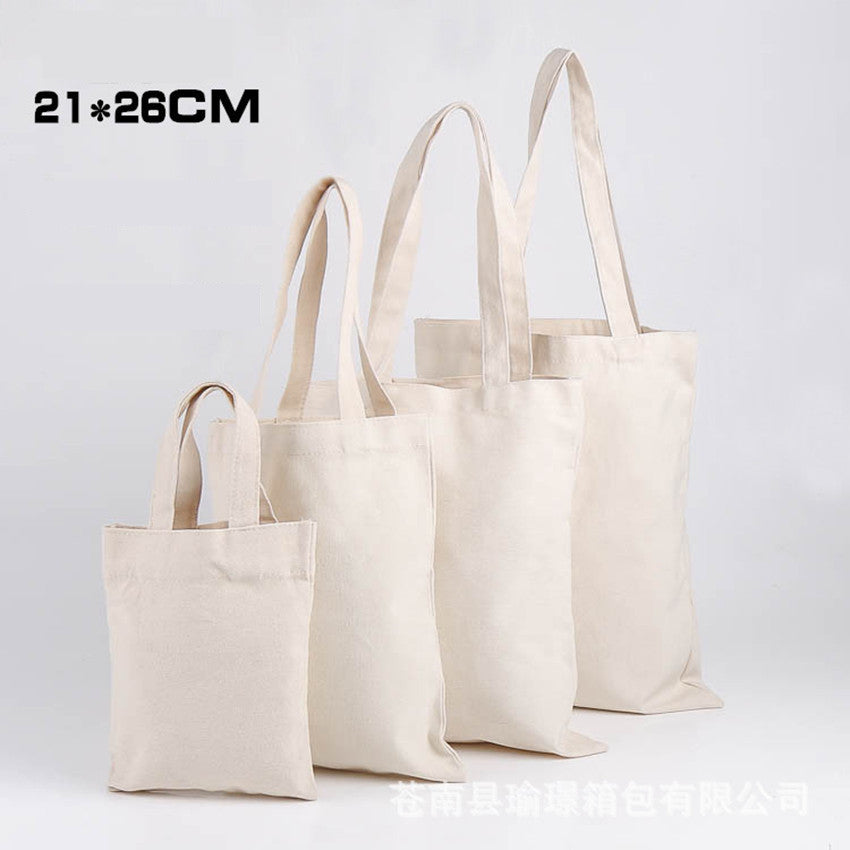 TOPASION Cotton Tote Bag - Reusable Shopping Bag, DIY Gift Bag, Solid Color Cloth Bag
