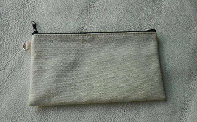 Plain canvas best sale makeup bag