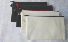 Girls white pure cotton canvas cosmetic Bags DIY women blank plain zipper makeup bag phone clutch bag Gift organizer  SL6091
