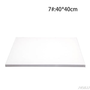 Painting Canvas Blank Cotton Canvas Panels Square Mounted Art Artist Boards Painting Tool Craft G12 Drop ship
