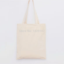 Reusable Cotton Canvas Shoulder Bag Eco Shopping Tote blank canvas shopping bag for DIY painting promotional gift bag